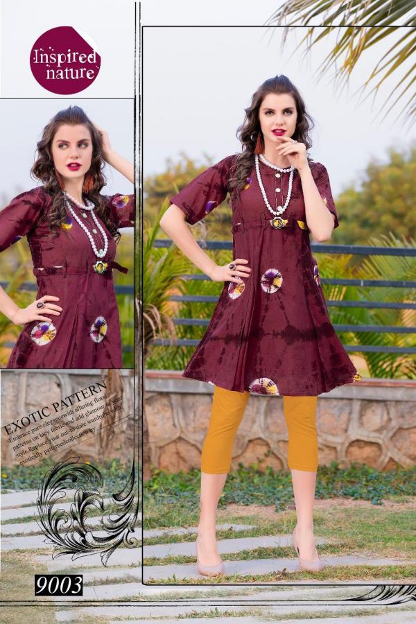 Riyaa Antara 1 Cotton Bandhani Print Kurtis Collection